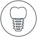 Icon style image for treatment: Dental Implants